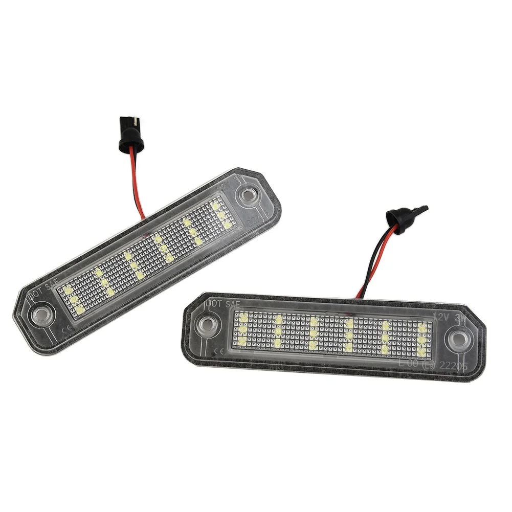 لهوندا قطع غيار السيارات لوحة ترخيص مصباح LED أجزاء 2 قطعة استبدال 34100-S04-A01 مقاوم للماء 34100S04A01 الأبيض 3 واط