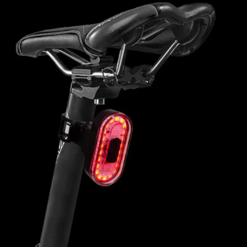 Rechargeable Rear Light Waterproof 14 Light-emitting Modes Bike Tail Lamp Highlight Safety Warning Cycling Taillight