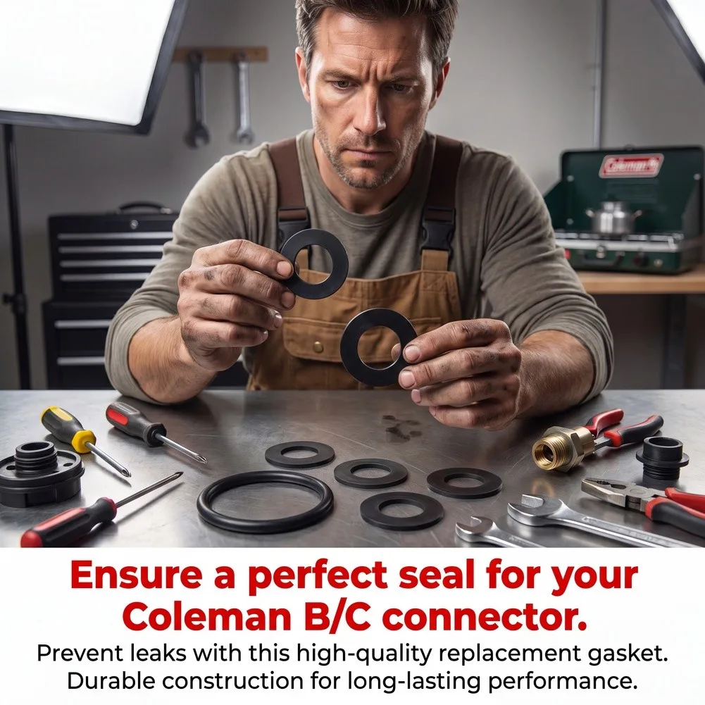 Rubber Sealing Gasket Kit Compatible with For Coleman BC Connectors - 5-Piece Weather-Resistant Seal Set for Camping Equipment