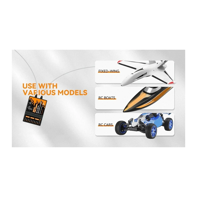 【Flash Sale】Superp 14CH ELRS PWM Diversity Receiver With Dual Antenna Dual Reception For RC Airplane Car