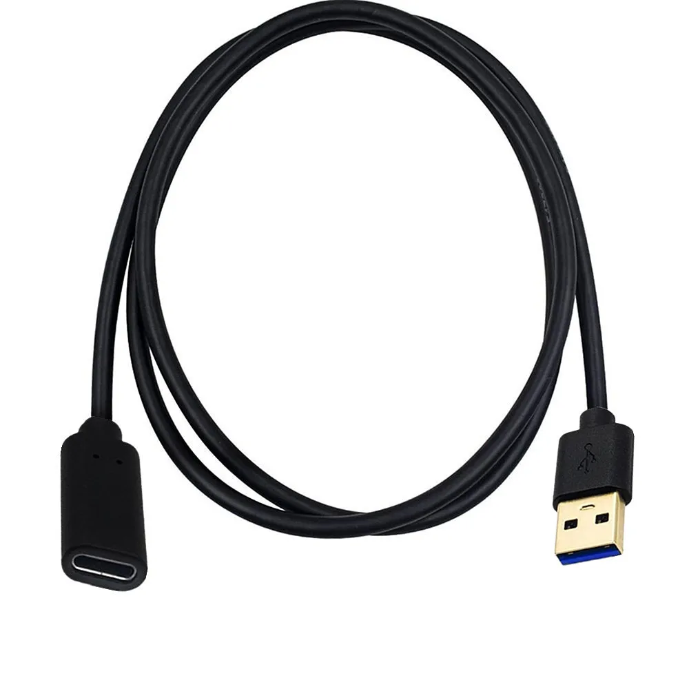 USB A To USB-C Adapter Cable,  Type A 3.0 Male to Type C Female Data & Charging Converter For Laptop And PC  20CM/100CM/180CM；