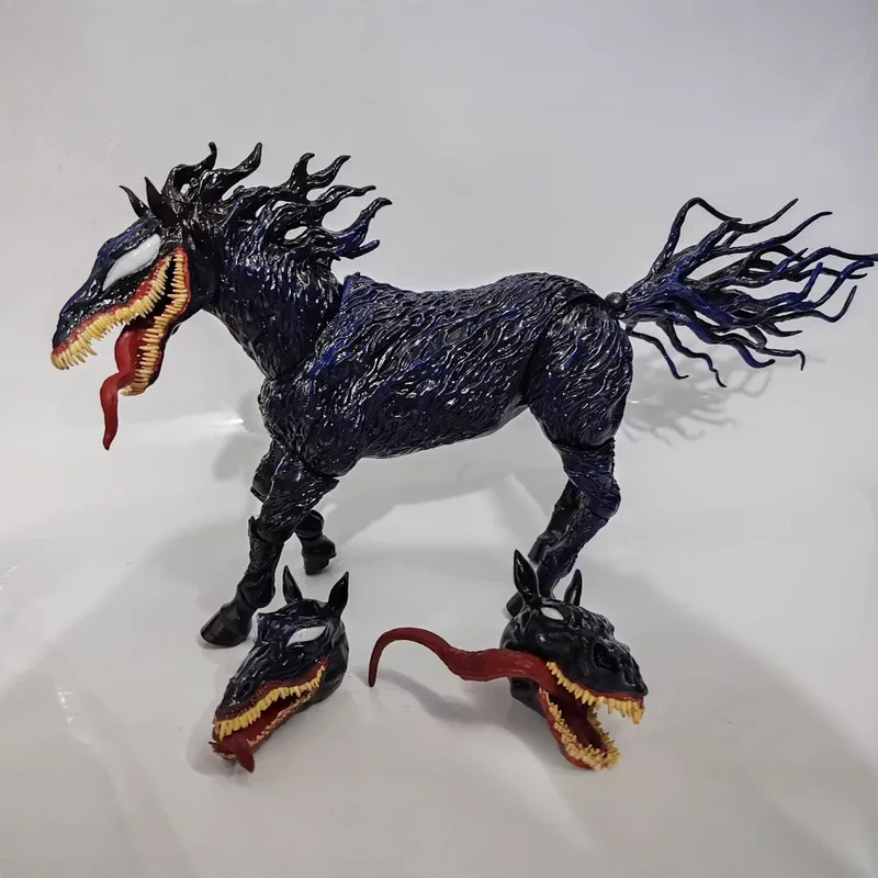 

Movie Venom 3 Last Dance Venom Horse Doll Handmade Movable Head Changed Handmade Boxed Model Creative Venom Toy Gift