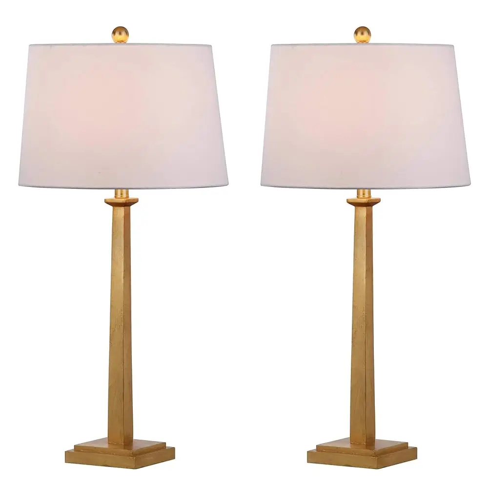 

Коллекция освещения Andino Gold 32-дюймовая спальня, гостиная, домашний офис, стол, тумбочка, набор настольных ламп из 2 (светодиодные лампы)