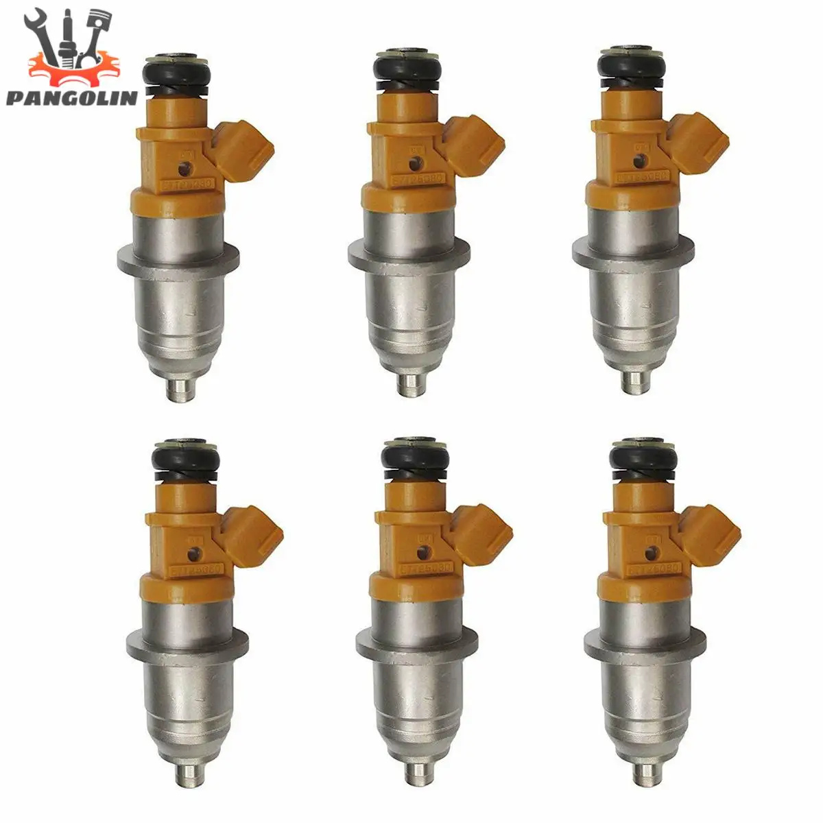 6pcs Fuel Injectors for 2003-up Yamaha Outboard HPDI 250-300HP 60V-13761-00-00 1-34-60V13761 E7T25080 1465A011 MD361845 MR560555