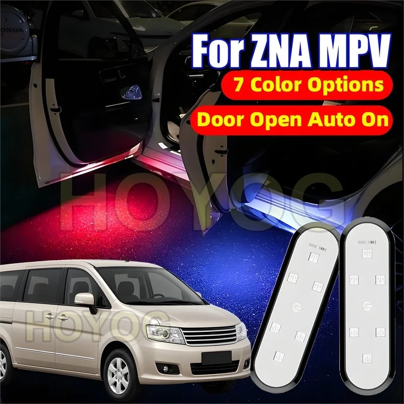 Fit for ZNA MPV 2010-2019 Wireless Car Door Warning Light with a Magnetic Mount and a USB Rechargeable Battery