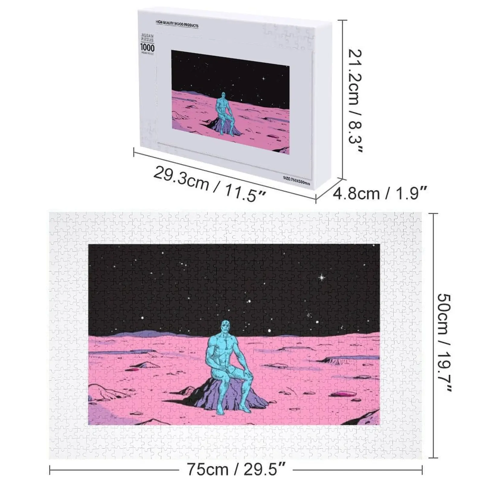 The Watchmen - Dr Manhattan Jigsaw Puzzle in legno per adulti Animali in legno Puzzle giocattolo per bambini