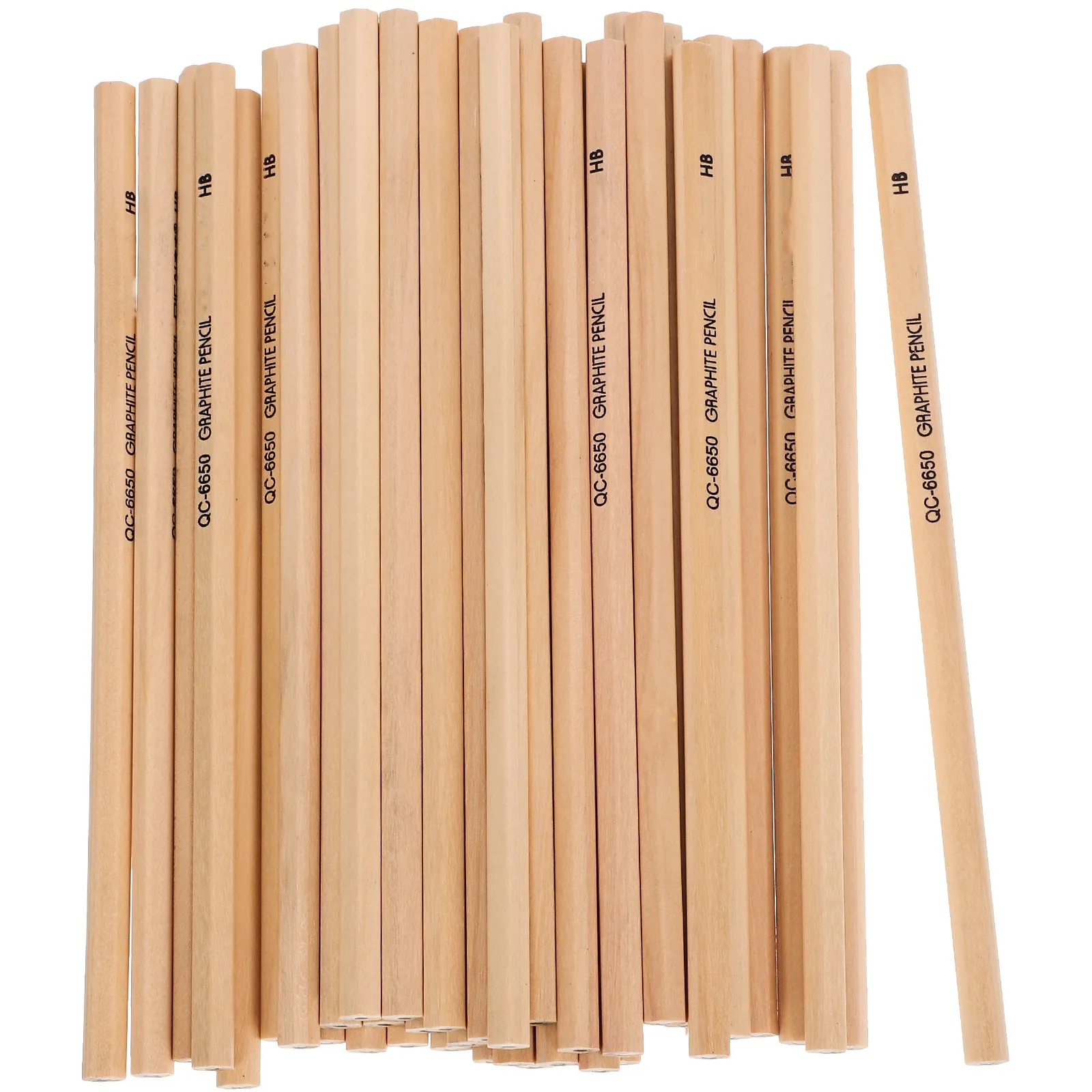 

50 шт. шестигранных деревянных карандашей, длинные, для плавного письма, эргономичные, легкие, портативные, для рисования и эскизов, для студентов