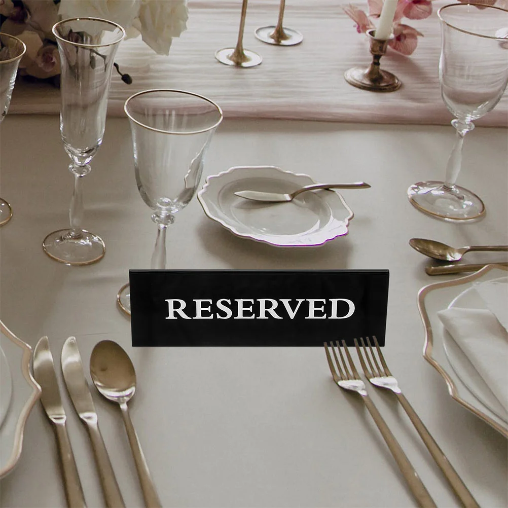 8 PCS Reserved Card Signs Seats for Wedding Chairs Tables Guest Reservation Tent Seating