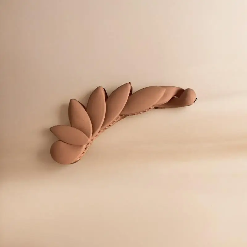 Modische matte Bananenklammer, Pferdeschwanzhalter, einfache Haarspangen für Frauen und Mädchen, koreanische Haaraccessoires – Detail 7