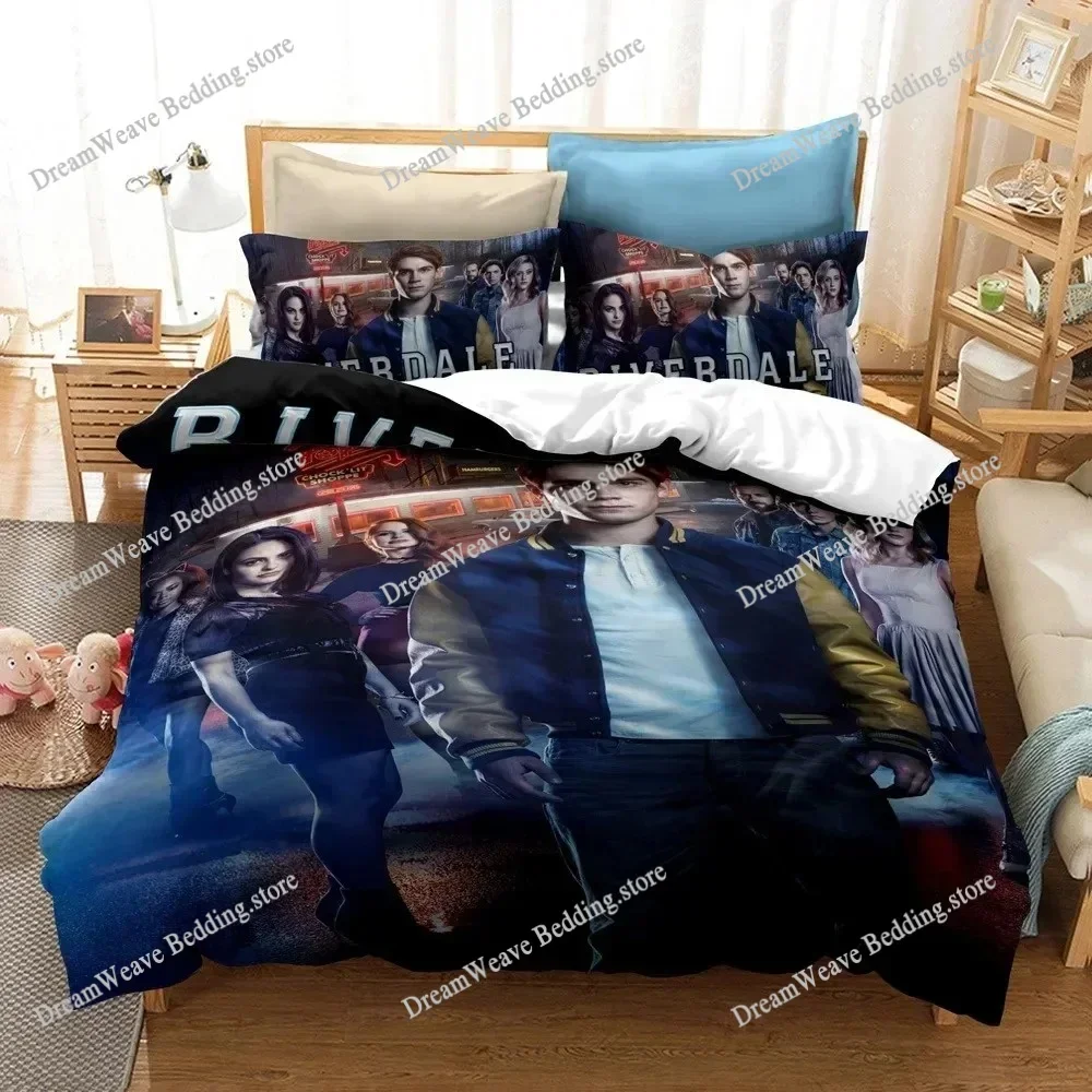 

3D Print Tv Riverdale Bedding Set Boys Girls Twin Queen King Size Duvet Cover Pillowcase Bed Boys Adult Home Textileextile741