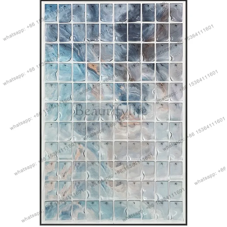 LJY light luxury Nordic entrance entrance decorative painting acrylic three-dimensional physical hanging painting