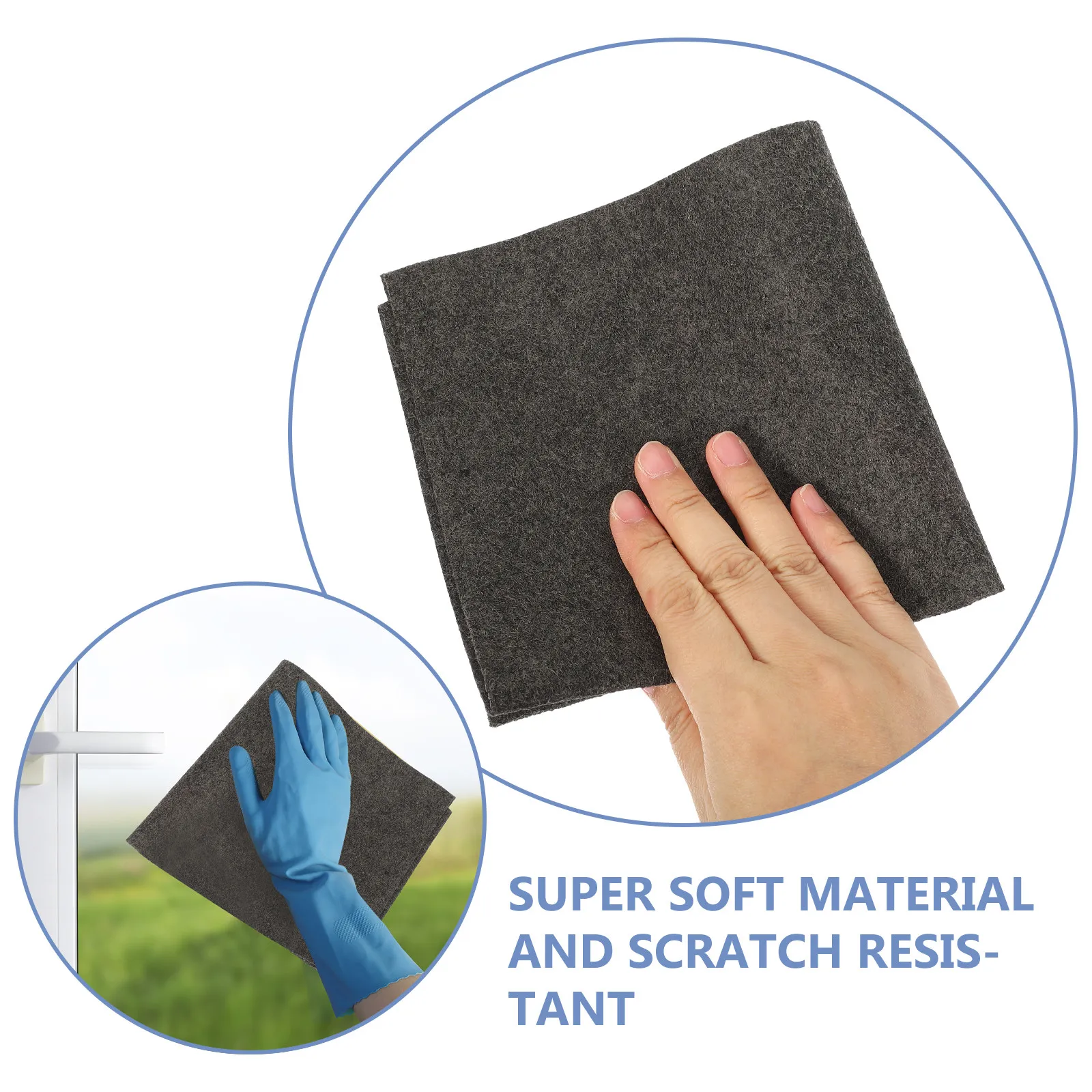 3Pcs Ultra Soft Microfiber Cleaning Cloths Non Scratch Absorbent for Eyeglasses Auto Windows Mirrors Dry Erase Boards Glass