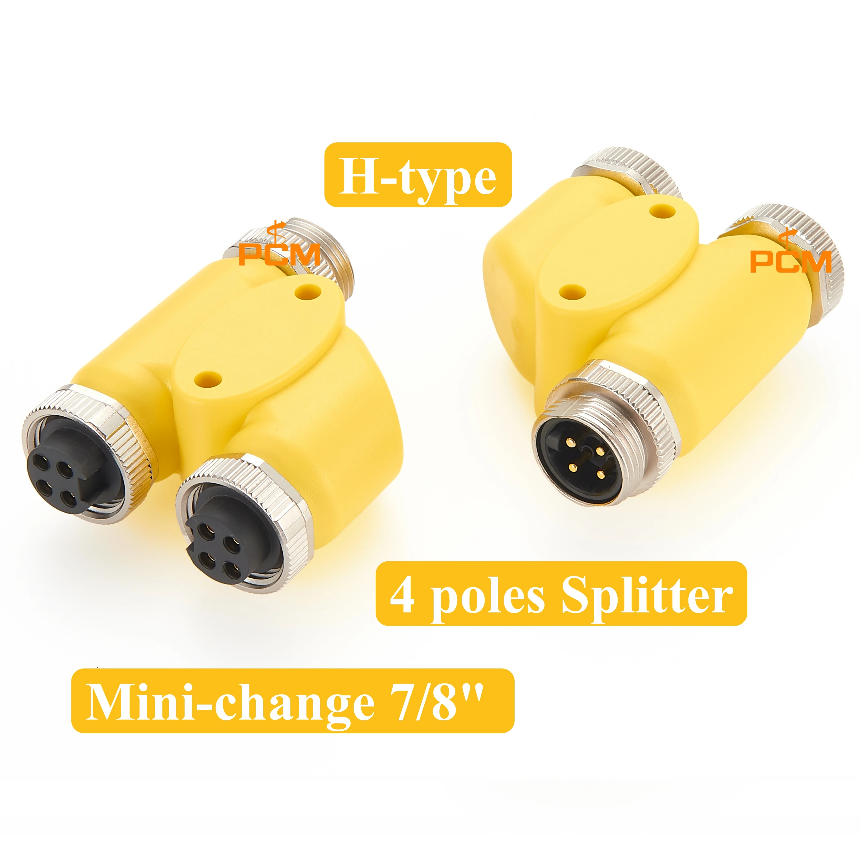 

4 Poles 4Pin Connector Mini-change Small Splitter Adapter for CANopen DeviceNet PROFlBUs Fieldbus Sensor Actuator charger cable