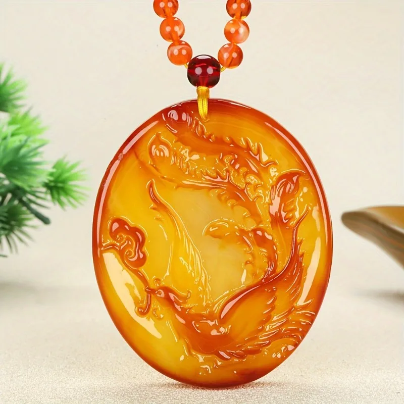 

Second-generation Beeswax Phoenix Pendant, Men's and Women's Sweaters with Pendant