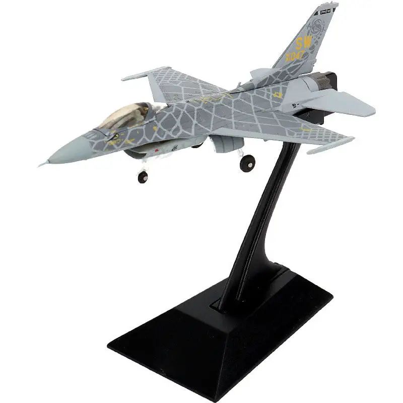 1/144 Scale Airplane Model US Air Force F-16C Fighter Viper Demo Team Diecast Aircraft Models For Souvenir Display Collection