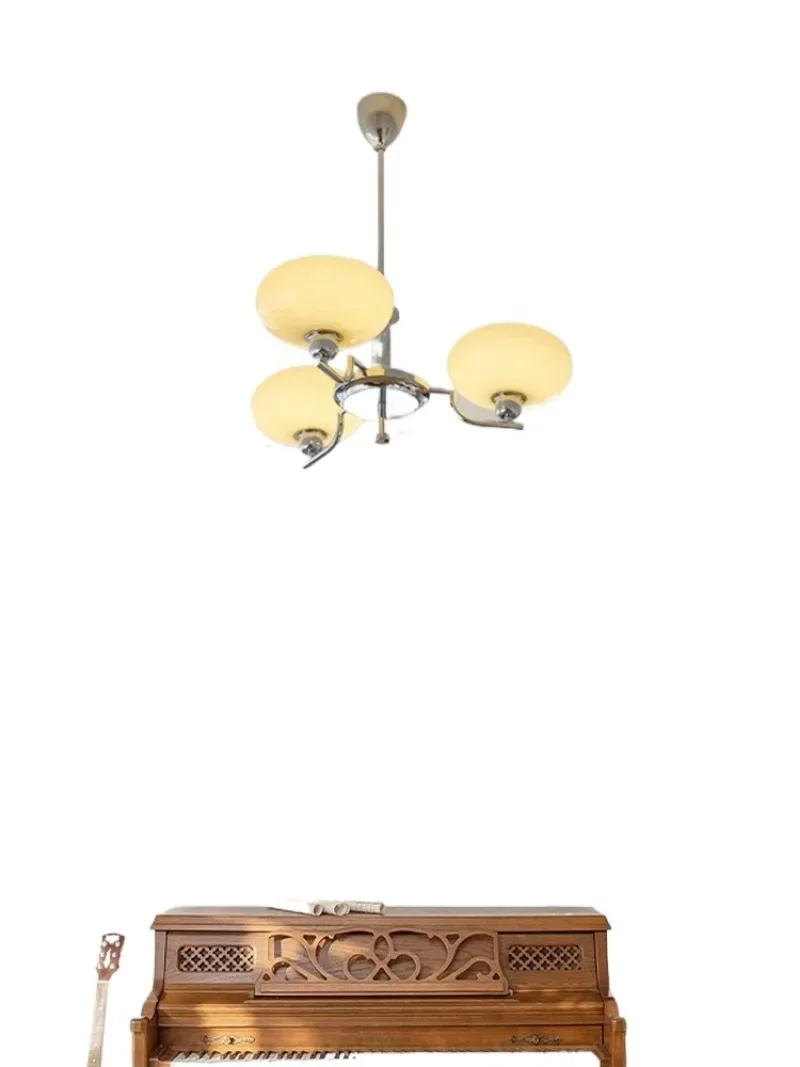 غرفة نوم ثريا فرنسية، مصمم مصباح غرفة المعيشة للدراسة، طراز كريمي شمالي قديم، مصابيح غرفة الطعام