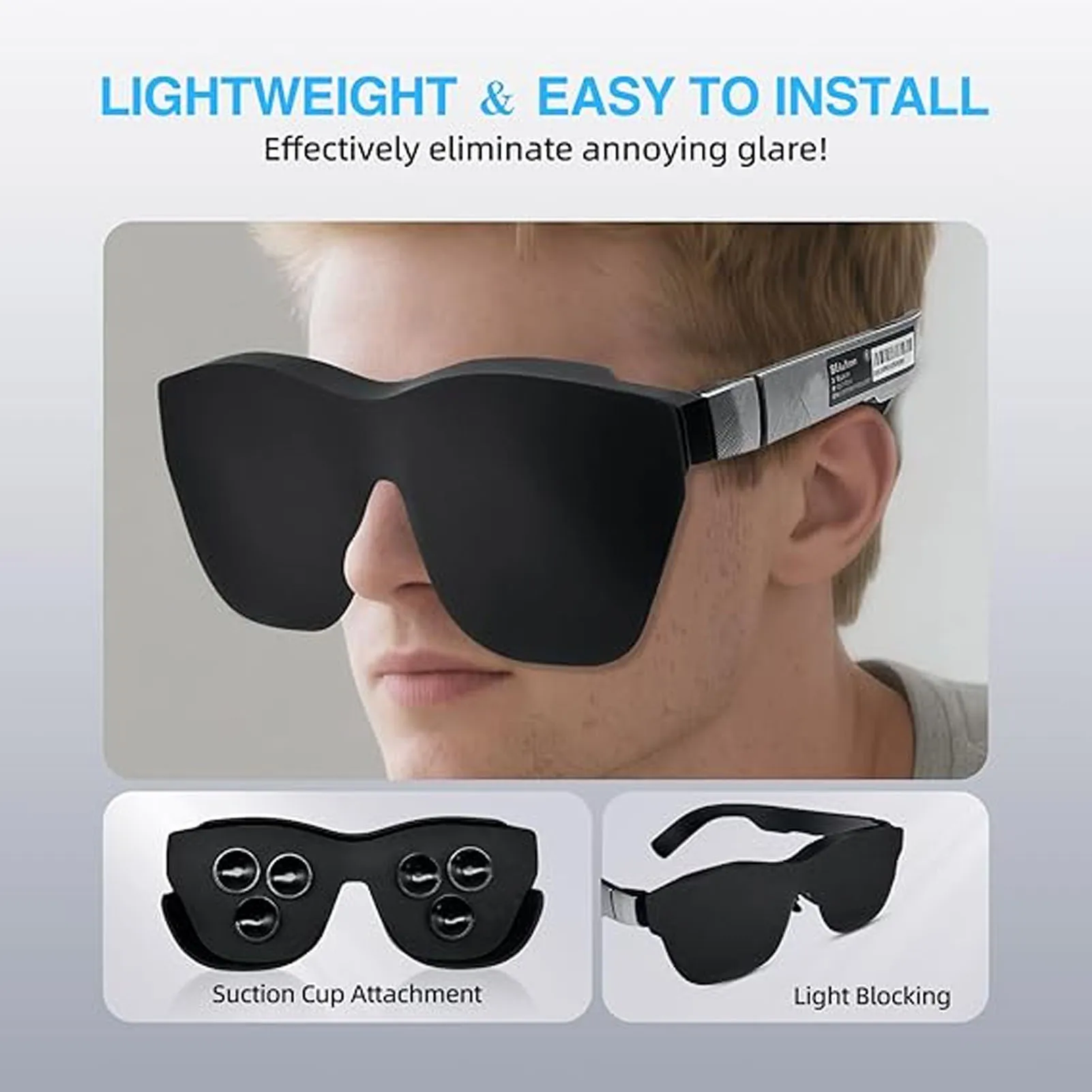 AR Glasses Full Light Blocker Fit for Rayneo Air 3S Air 2S 3 3S 3S Pro 2 2S Glasses  Soft Silicone Glasses Lens Shade
