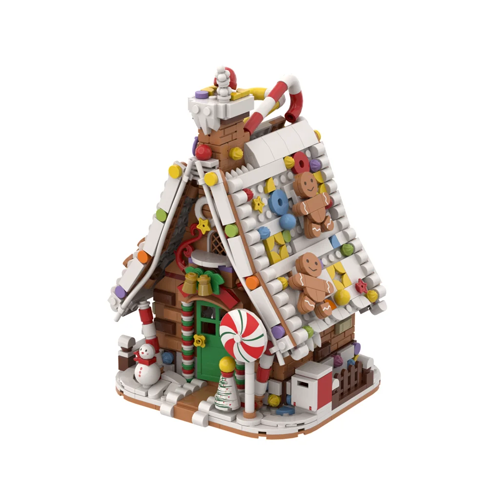 Gobricks MOC Christmas theme Bricks Toy Christmas Winter Snowhouse Decorations Building Blocks Christmas Tree Blocks Xmas Gifts