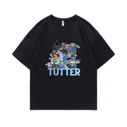 Tutter Rat Meme T-shirt Funny Mouse Print T Shirts Men Women Casual Pure Cotton Tshirt Men's High Quality Oversized Streetwear