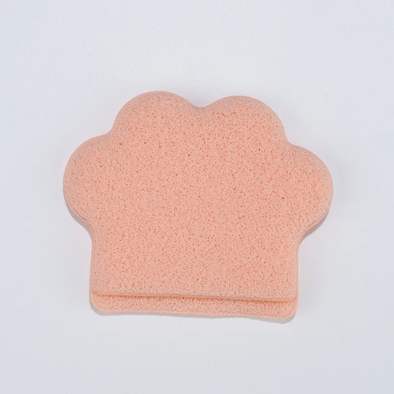 Gąbka do twarzy w kształcie kociej łapki, płatki do oczyszczania twarzy, rękawica do kąpieli wielokrotnego użytku, płatki złuszczające do głębokiego oczyszczania porów