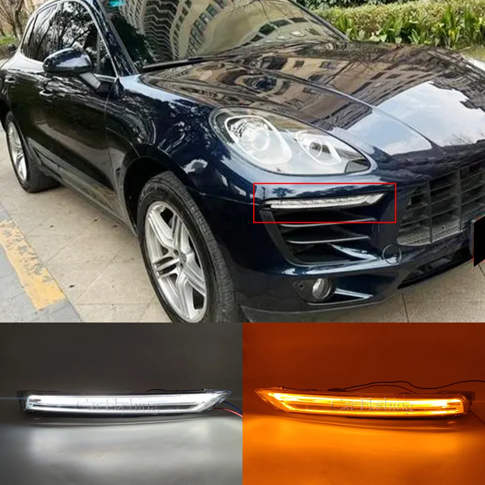 

For Porsche 11-14 Cayenne daytime running lights, LED front bumper fog lights, turn signals