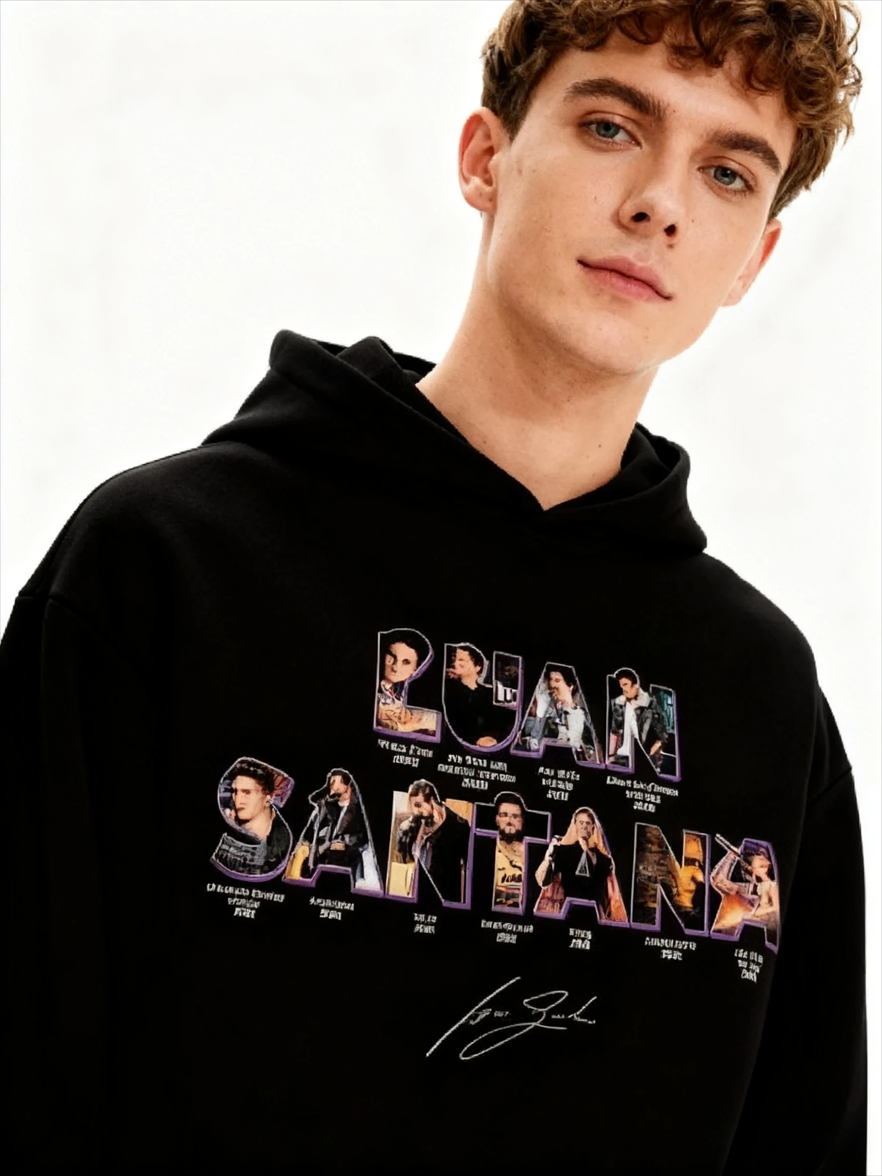 Cantor brasileiro máquina de compressão fã pullovers luan santana impressão gráfica hoodies das mulheres dos homens oversized rua hip hop novo moletom