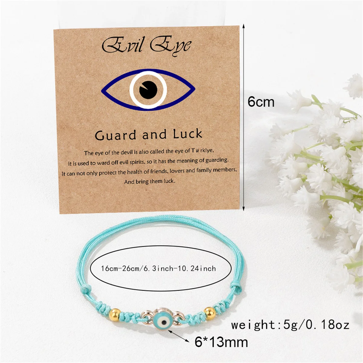 Turkish Evil Eye Bracelets For Women Men Minimalist Handmade Braided Colorful Demon Eyes Adjustable Bangles Lucky Prayer Jewelry