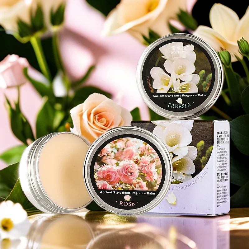 ครีมแข็ง กลิ่นหอมติดทนนาน เหมาะสําหรับการออกเดท น้ําหอมออกเดทชายและหญิง ของขวัญวันฮาโลวีน/คริสต์มาส/วันหยุด