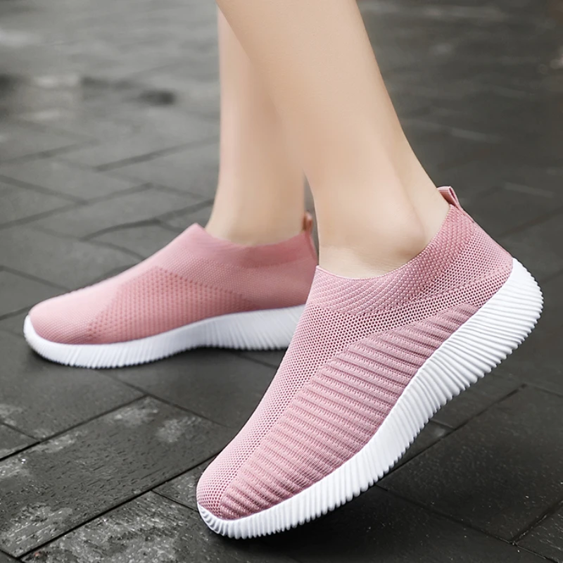 

YRZL Women Casual Shoes Fashion Breathable Walking Mesh Flat Shoe Sneakers Women 2024 Gym Vulcanized Shoes White Female Footwear