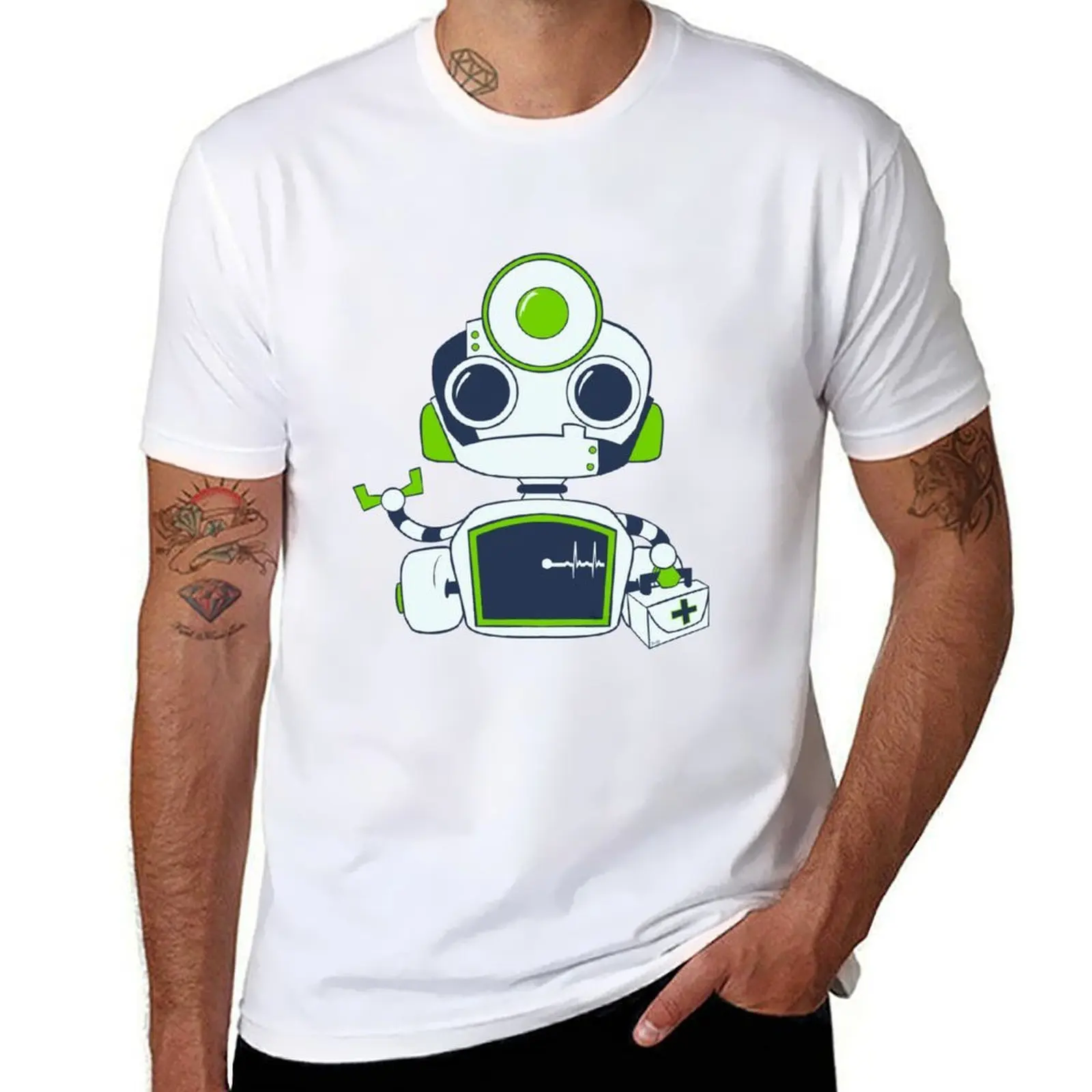 

Medbot the medical robot T-Shirt man t shirts high quality luxury brand anime tshirt T-Shirt