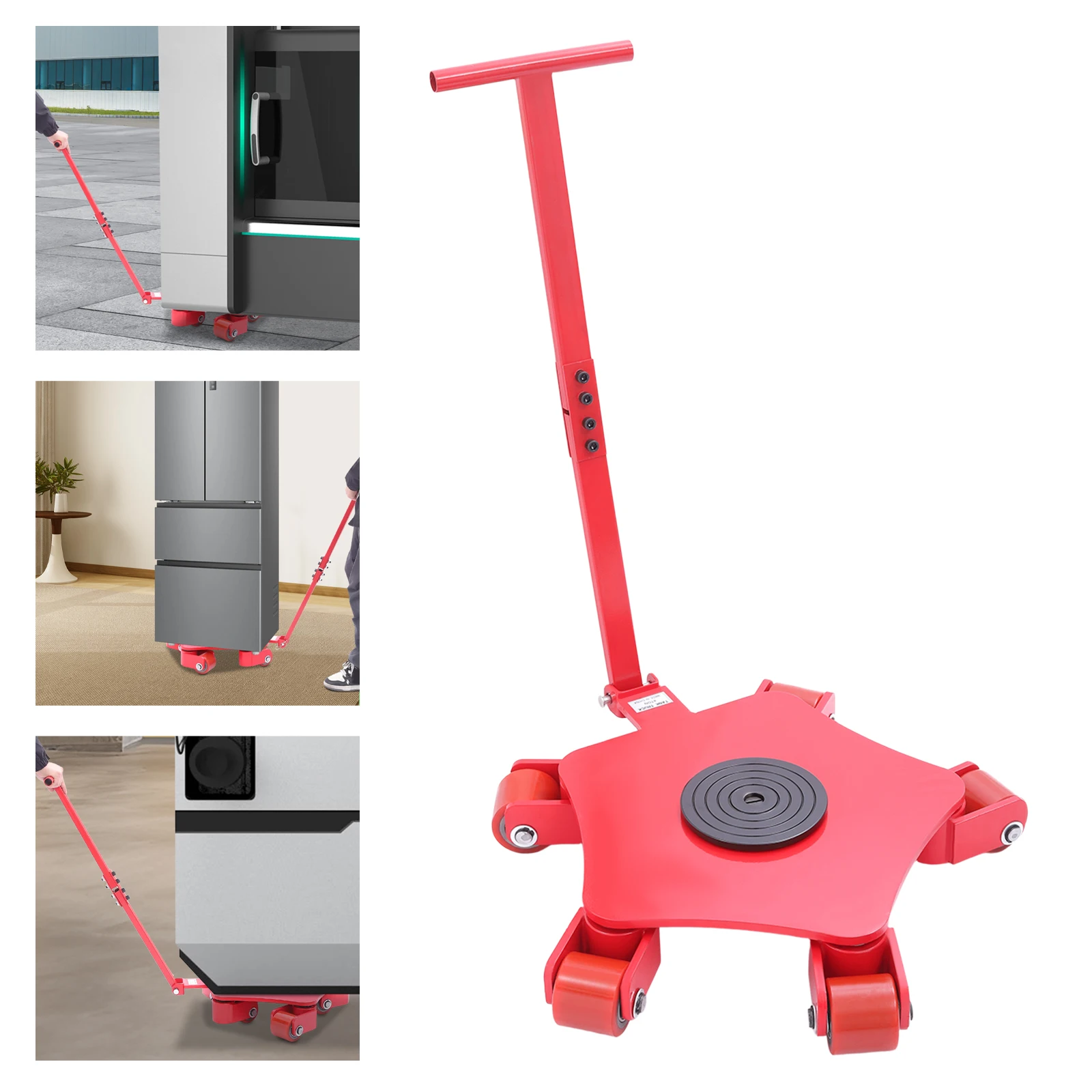 8818 رطل تجميع وتفكيك آلات تحريك مستودع ورشة عمل الآلات الصناعية تزلج دوللي مع قرص أسود