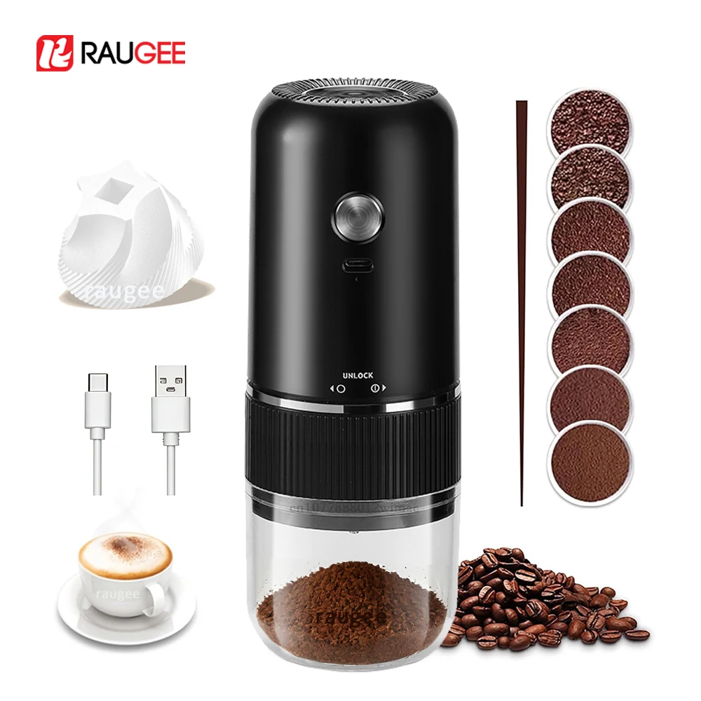 

Электрическая кофемолка для кофейных зерен, беспроводная кофемолка, USB аккумуляторная кофемашина, автоматическая кофемолка с 1200 мАч