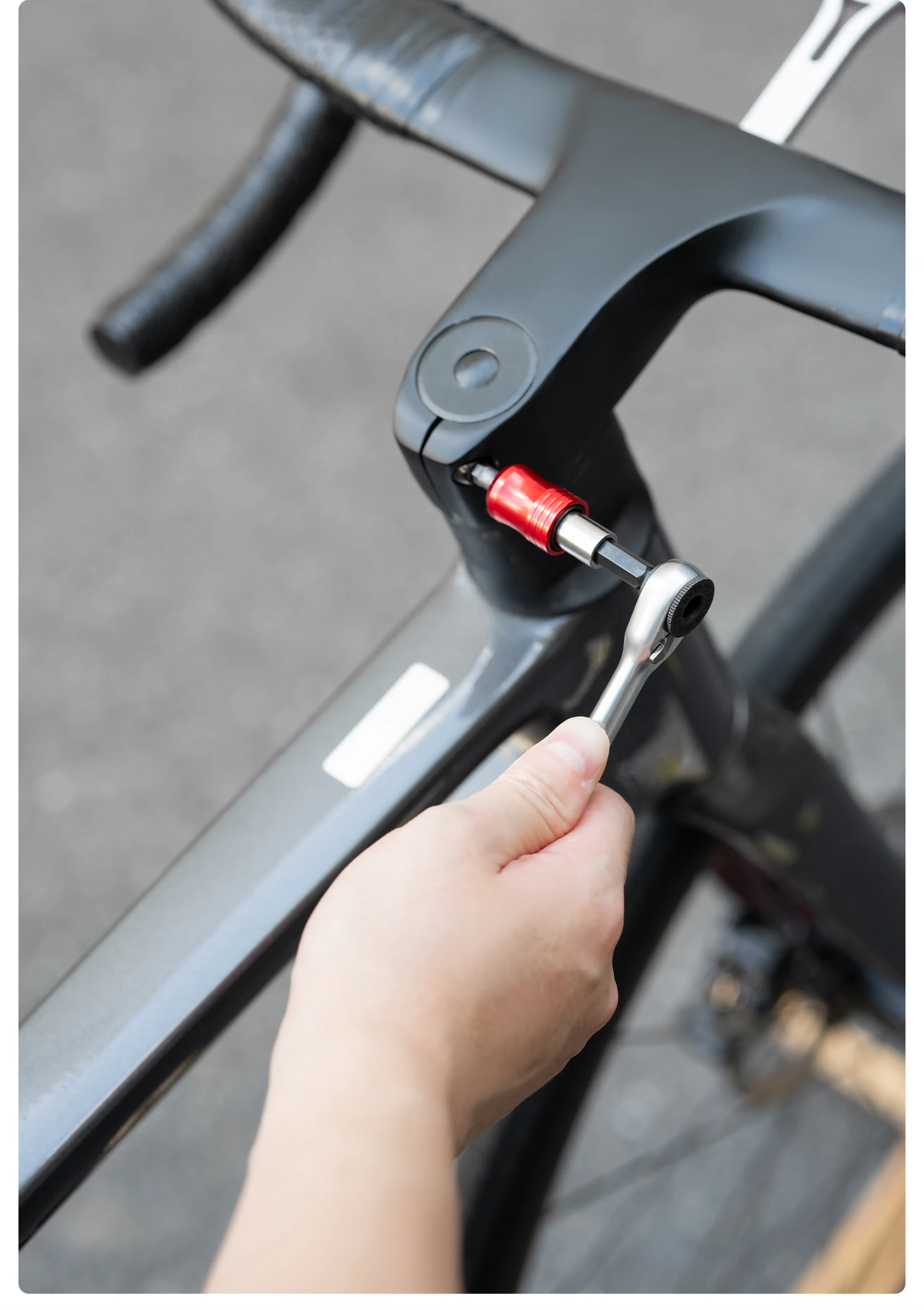 ROCKBROS Fahrrad-Klappwerkzeug Tragbarer Zweiwege-Magnetischer Ratschenschlüssel Schnellverbindungsstange Multifunktionales Fahrrad-Reparaturset – Detail 17