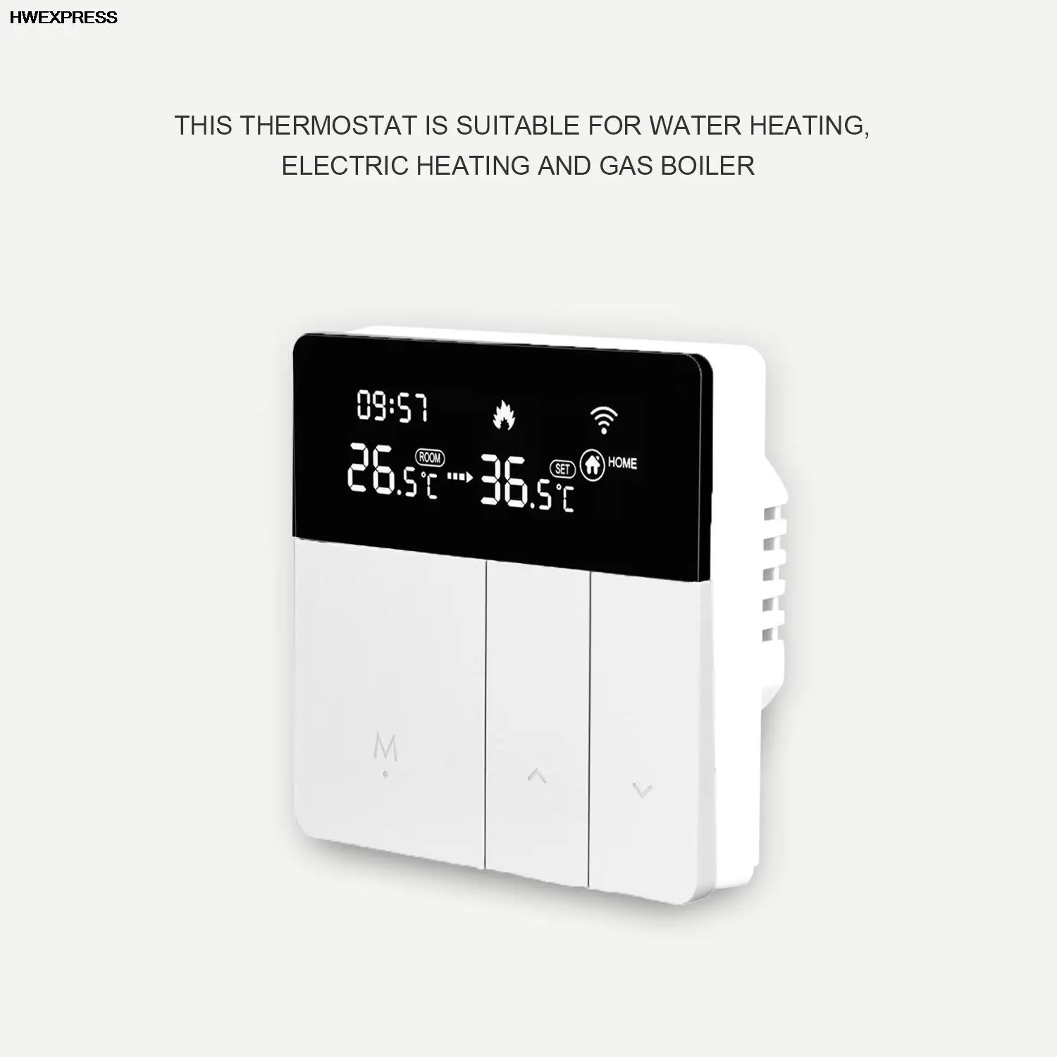 TUYA WIFI Heating Gas Boiler Thermostat 3A/16A,100/240V For Water Heating/Electric Heating and Gas Boiler,Floor Heating