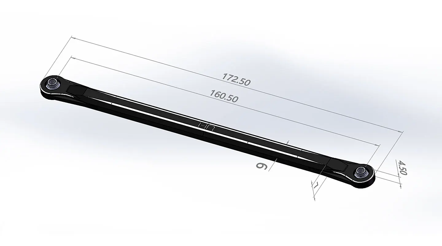 

HR Losi LMT 1/8 Grave Digger 2.0 Комплект нижних тяг из алюминиевого сплава