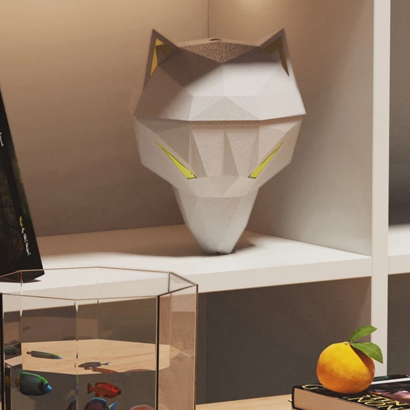 Wolf Shaped Humidifier Bedroom Cold Mist Humidifiers 650Ml Ultrasonic Atomizing Humidifier Desktop Gaming Humidifier