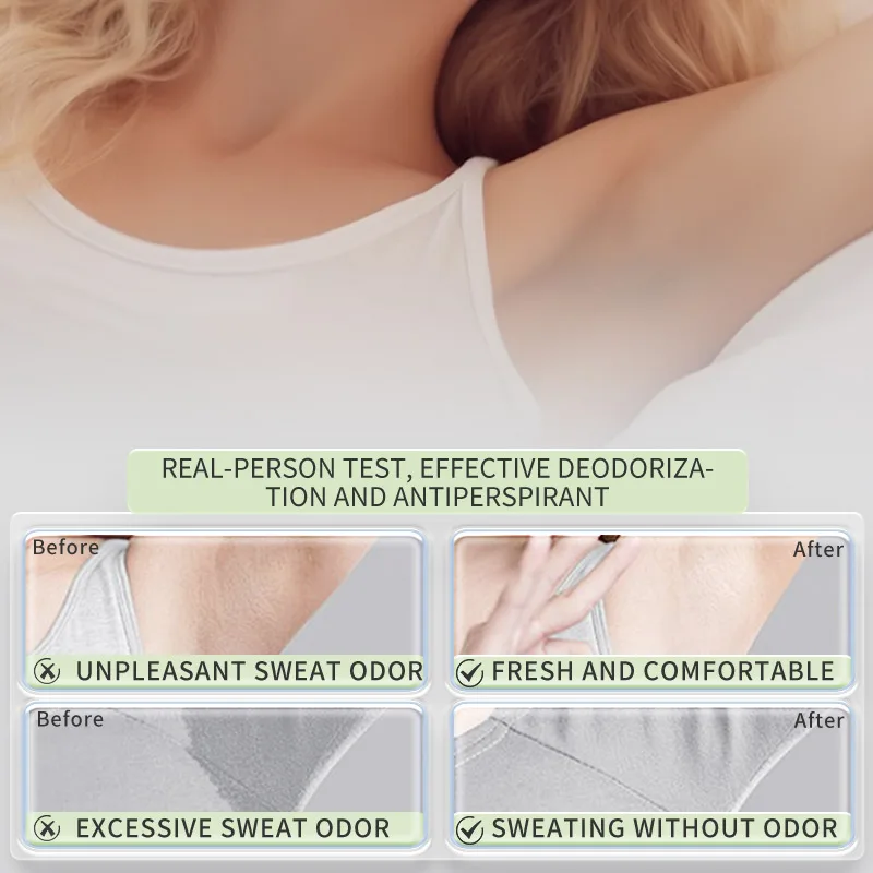 مناديل مبللة للجسم مقاومة للعرق 20 قطعة، خالية من الألومنيوم والتبريد، التحكم في الروائح لنضارة تحت الإبط على مدار 24 ساعة
