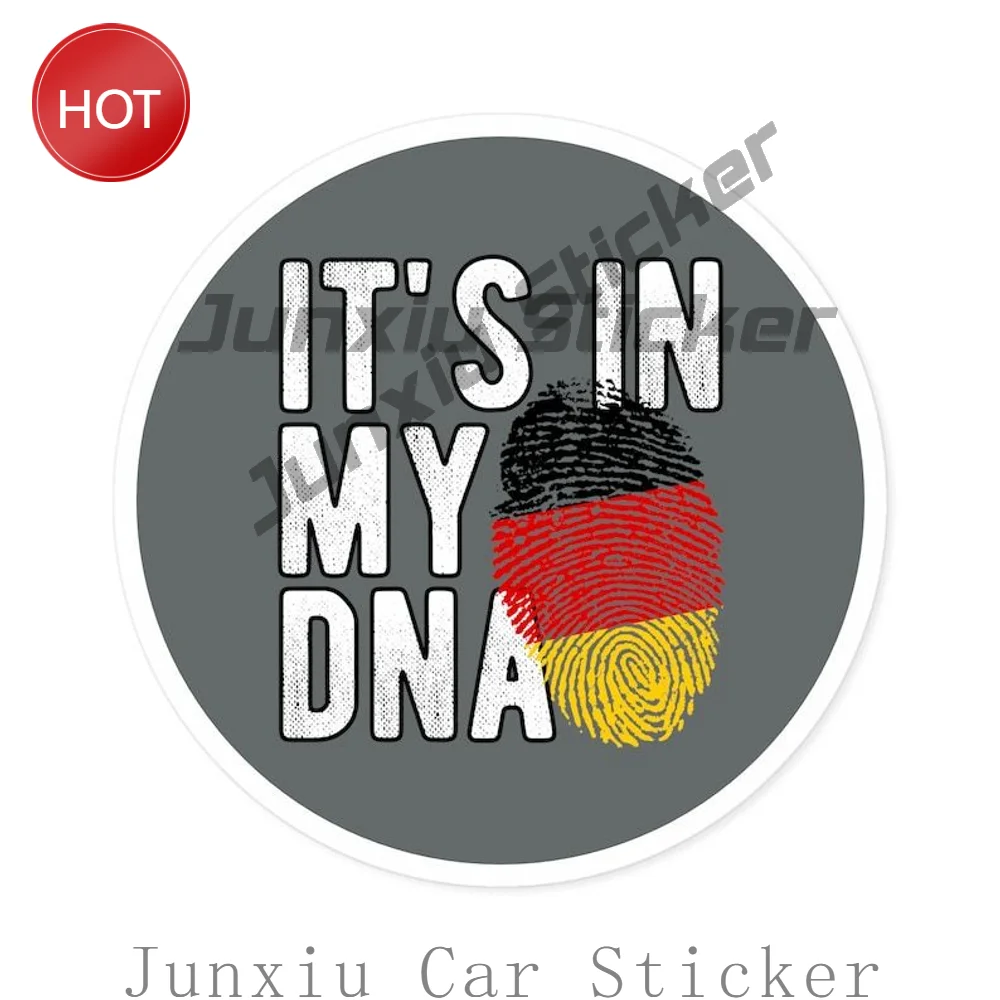 Germany DNA Heritage Flag Water Resistant PVC Vinyl Sticker For Bumper And Laptop Symbol And Message Decoration Decal