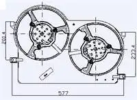 Store code: 12622210 FAN motor DAVLUMBAZLI ALBEA STRADA PALIO 1,3JTD (double motor)