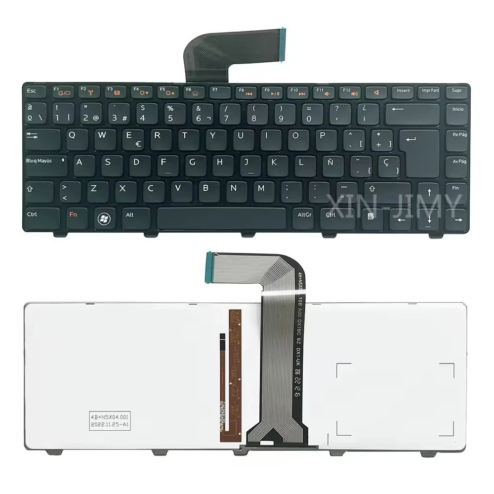 Teclado Retroiluminado XIN-Spanish para Laptop Dell Vostro 3450 3550 3555 3560 14 3460 V3350 V3450 V3550 V131 Xps 15 L502x P11F P11F001