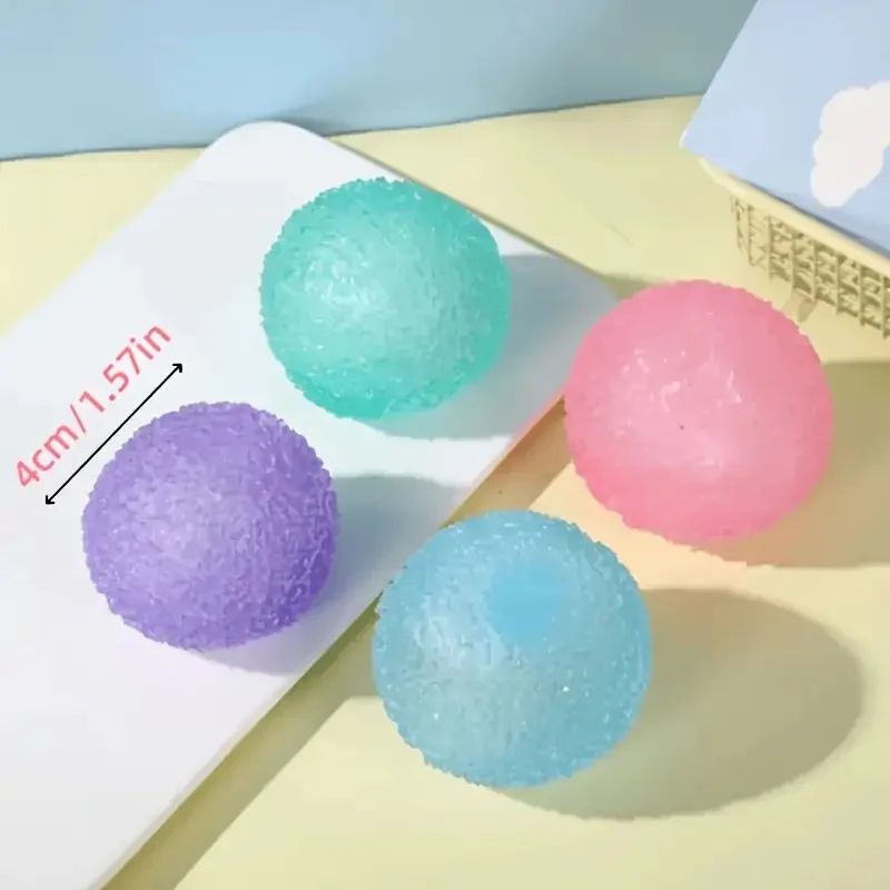 1 قطعة اسفنجي متعدد الألوان الملمس كرة الثلج ضغط لعبة للأطفال لينة قرصة اللعب الحسية الأطفال هالوين عيد الميلاد عطلة الهدايا #3