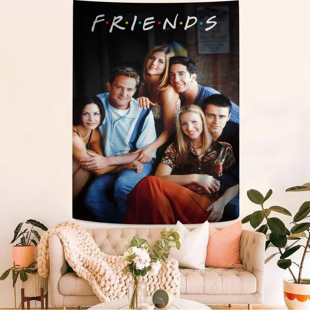 Classic TV Show Series F-Friends Cartoon Tapestry Home Decoration Hippie Bohemian Decoration Divination Home Decor