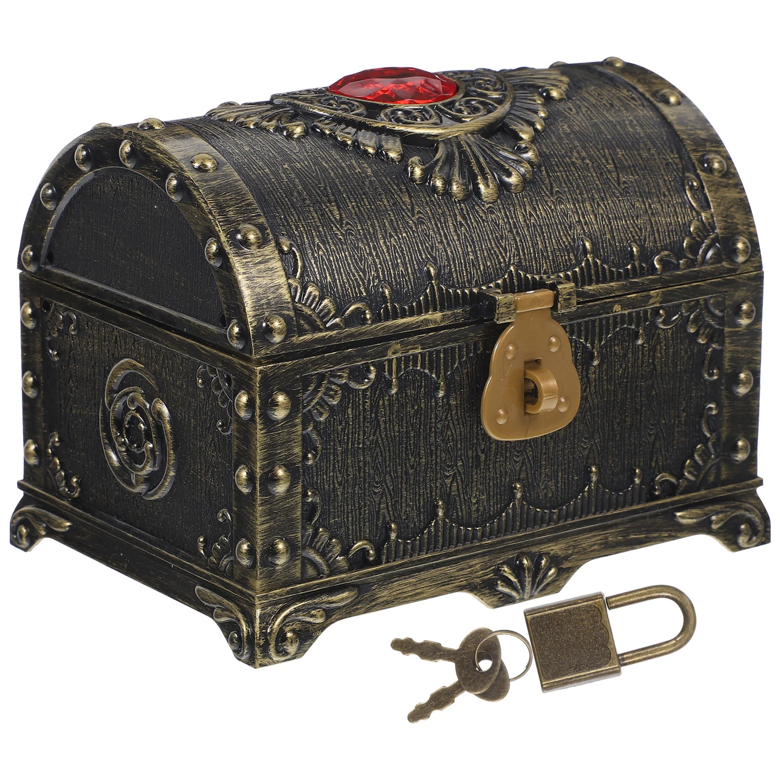 

Treasure Chest Ornaments Photo Prop Vintage Jewelry Display Case Special Decorations Child