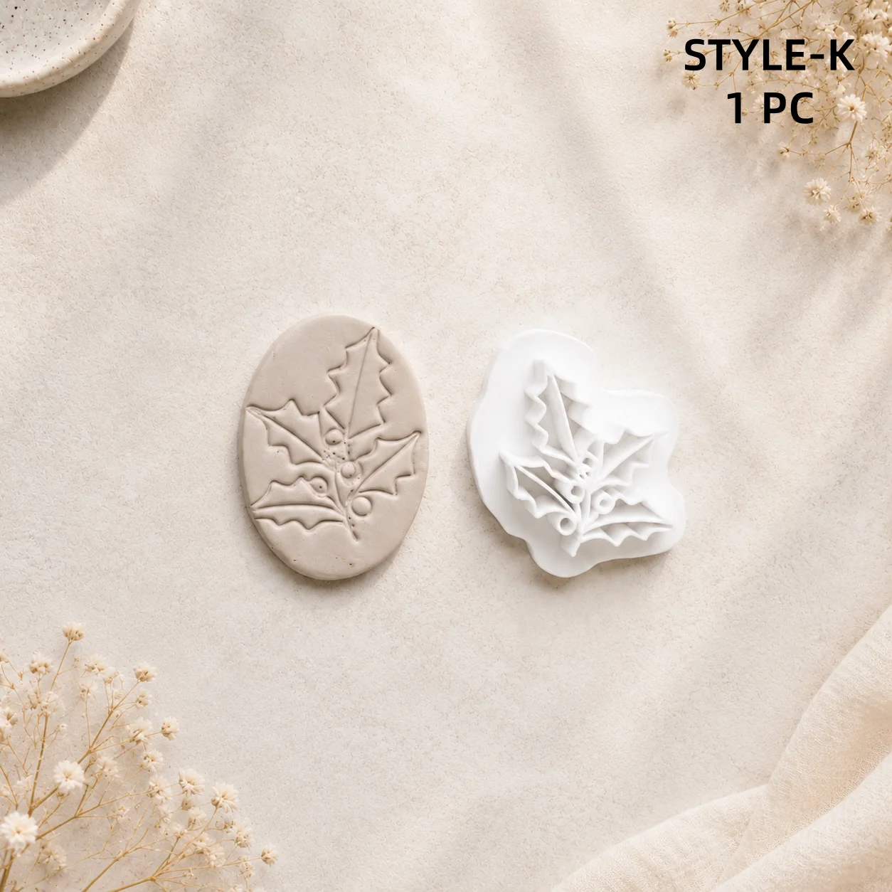1 Stück Schmuckherstellungs-Set Blumen-Prägeformen Weiche Keramik Polymer-Ton-Schneider Rosen-Karneol-Ohrringe Ornamente Tonform – Detail 18