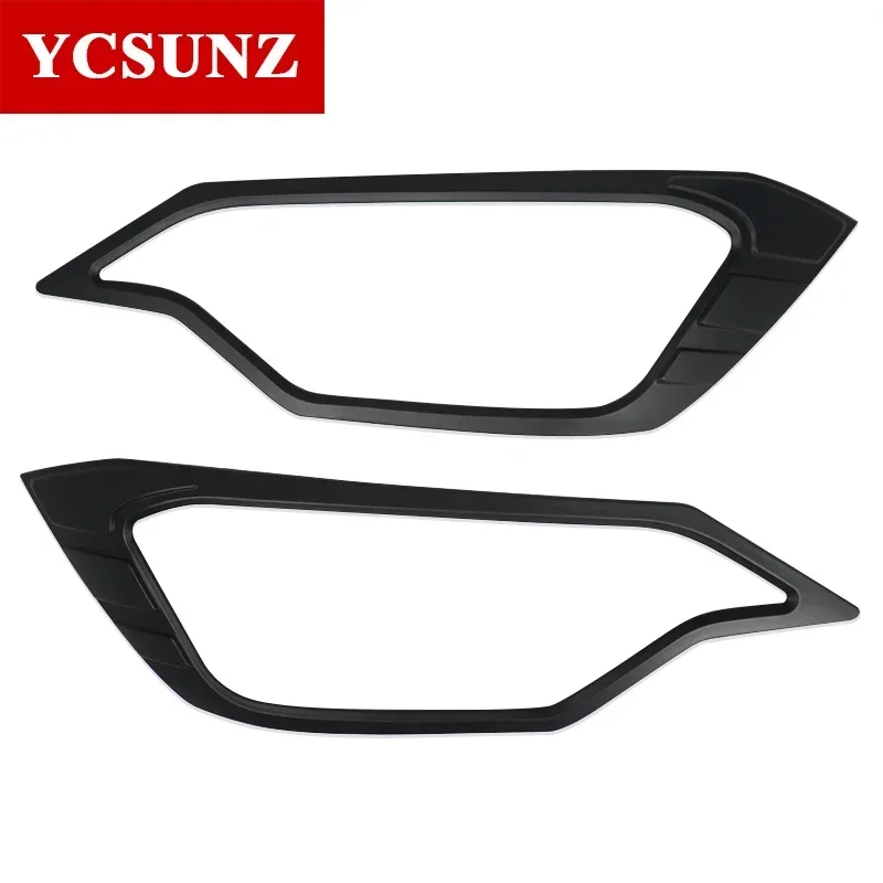 Black Head Light Cover For Isuzu Dmax D-max 2023 2024 Double Cabin Car Accessories YCSUNZ