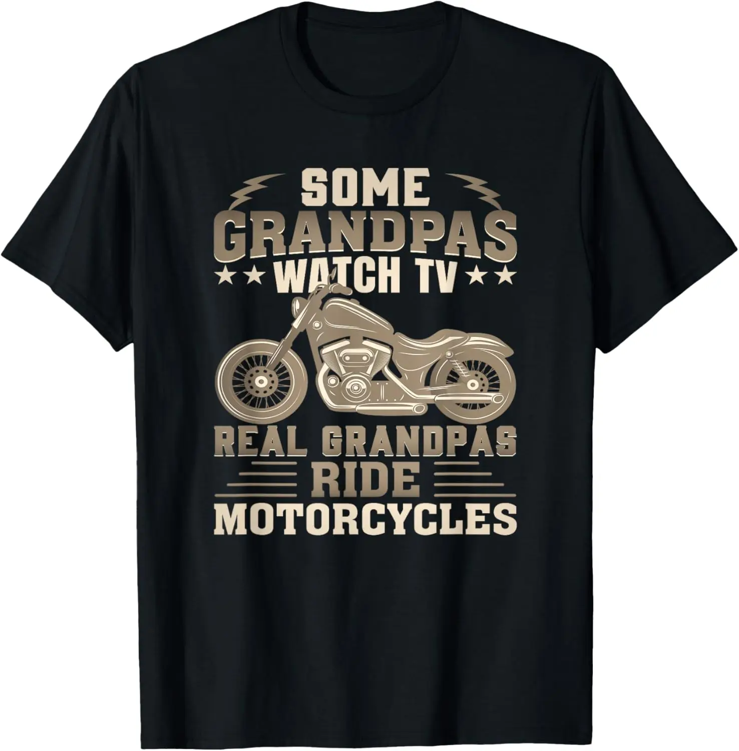 

Футболка Some Grandpas Watch TV Real Grandpas Ride Motorcycles