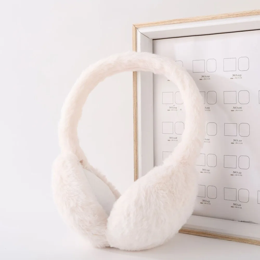 

Мягкие складные наушники, зимние теплые наушники, пушистые наушники, утолщенные антифризные наушники из искусственного меха для женщин и мужчин, уличные наушники