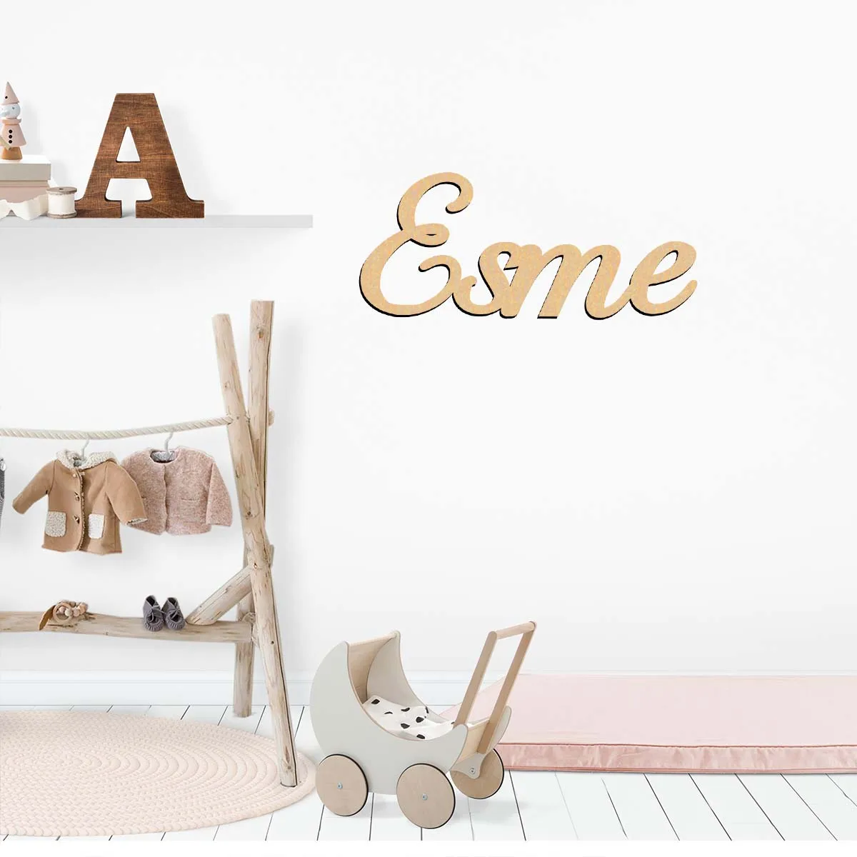 

1 шт. Романтическая деревянная табличка Esme с индивидуальным текстом, лазерная резка, вертикальная ориентация, декор для подвешивания на дверь