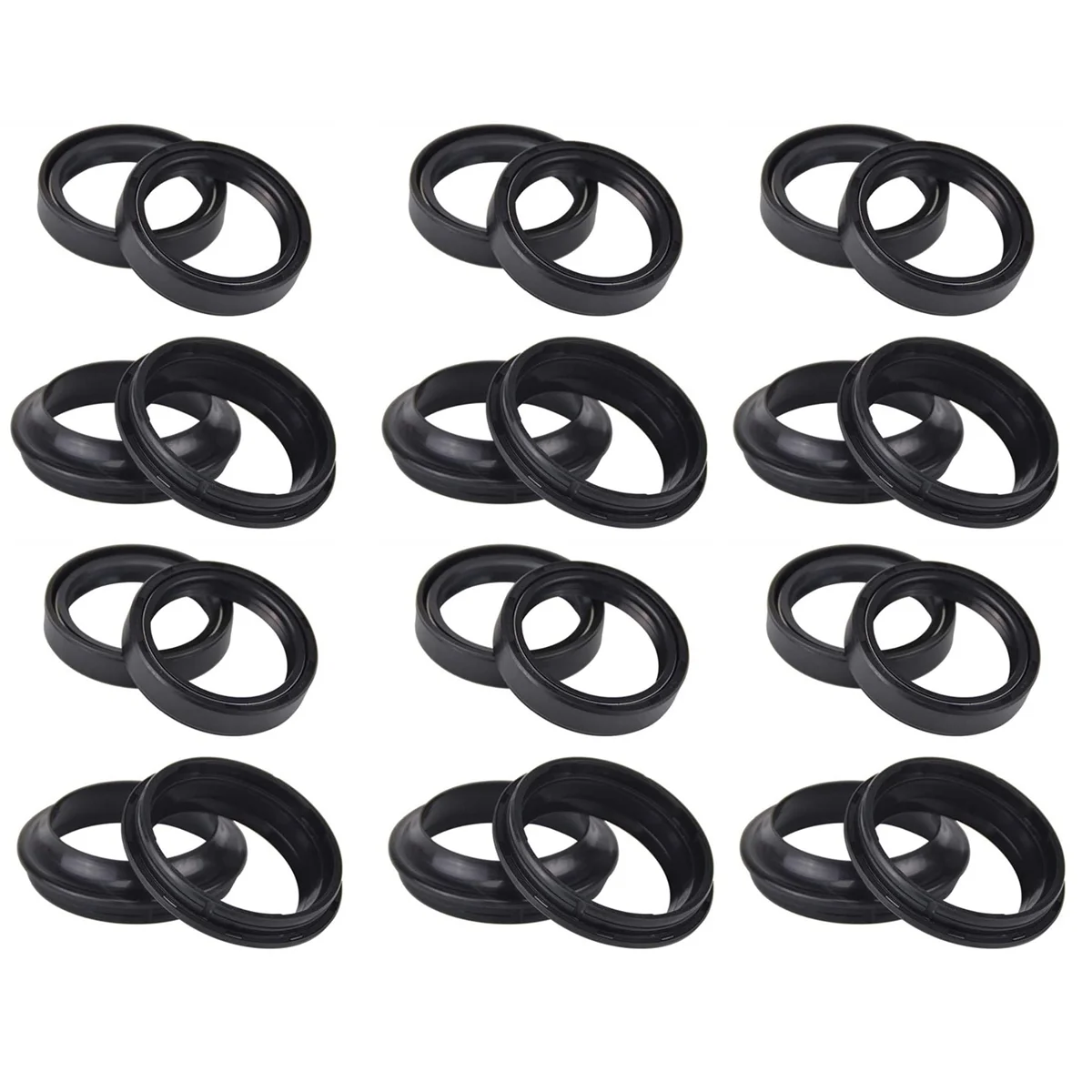 6X Motorcycle Front Fork Oil Seal Rubber Shock Absorber for F800ST 2004-2012 CBR600 CBR900 CBR1000