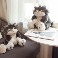 Angry Cat Kitten Pendant Bag Decoration Key Ring Chain Plush Toy Stuffed Doll Cartoon Animal Boy Girl Birthday Christmas Gift 2